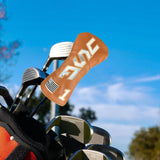 Maxbell Golf Club Cover Anti Scratch Equipment for Women Portable Protection L Khaki White Text