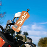 Maxbell Golf Club Cover Anti Scratch Equipment for Women Portable Protection S Khaki White Text