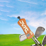 Maxbell Golf Club Cover Anti Scratch Equipment for Women Portable Protection S Khaki White Text