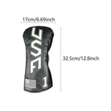 Maxbell Golf Club Cover Anti Scratch Equipment for Women Portable Protection L Black White Text