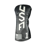 Maxbell Golf Club Cover Anti Scratch Equipment for Women Portable Protection L Black White Text