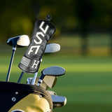 Maxbell Golf Club Cover Anti Scratch Equipment for Women Portable Protection S Black White Text