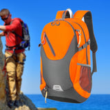 Maxbell Outdoor Hiking Backpack 40L Climbing Backpack for Backpacking Riding Outdoor Orange