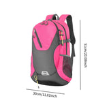 Maxbell Outdoor Hiking Backpack 40L Climbing Backpack for Backpacking Riding Outdoor Rose Red