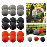 Maxbell 6x Tennis Balls 2.56" Dia Training Balls for Activities Sports Entertainment Grey