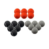 Maxbell 6x Tennis Balls 2.56" Dia Training Balls for Activities Sports Entertainment Grey