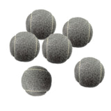 Maxbell 6x Tennis Balls 2.56" Dia Training Balls for Activities Sports Entertainment Grey