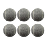 Maxbell 6x Tennis Balls 2.56" Dia Training Balls for Activities Sports Entertainment Grey