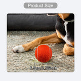 Maxbell 6x Tennis Balls 2.56" Dia Training Balls for Activities Sports Entertainment Orange