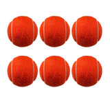 Maxbell 6x Tennis Balls 2.56" Dia Training Balls for Activities Sports Entertainment Orange