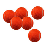 Maxbell 6x Tennis Balls 2.56" Dia Training Balls for Activities Sports Entertainment Orange