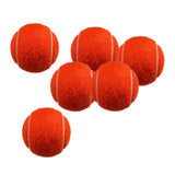 Maxbell 6x Tennis Balls 2.56" Dia Training Balls for Activities Sports Entertainment Orange