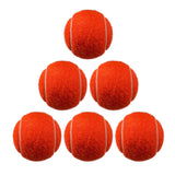 Maxbell 6x Tennis Balls 2.56" Dia Training Balls for Activities Sports Entertainment Orange