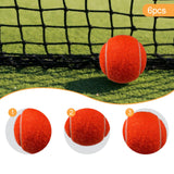 Maxbell 6x Tennis Balls 2.56" Dia Training Balls for Activities Sports Entertainment Orange
