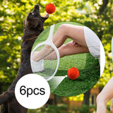 Maxbell 6x Tennis Balls 2.56" Dia Training Balls for Activities Sports Entertainment Orange