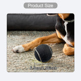 Maxbell 6x Tennis Balls 2.56" Dia Training Balls for Activities Sports Entertainment Black