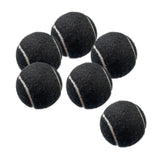 Maxbell 6x Tennis Balls 2.56" Dia Training Balls for Activities Sports Entertainment Black