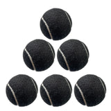 Maxbell 6x Tennis Balls 2.56" Dia Training Balls for Activities Sports Entertainment Black