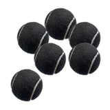 Maxbell 6x Tennis Balls 2.56" Dia Training Balls for Activities Sports Entertainment Black