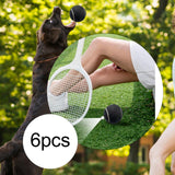 Maxbell 6x Tennis Balls 2.56" Dia Training Balls for Activities Sports Entertainment Black