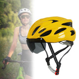 Maxbell Bike Helmet for Adults for Men Women Portable Fit Head Circumference 54-62cm Yellow