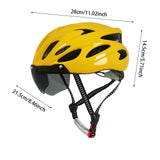 Maxbell Bike Helmet for Adults for Men Women Portable Fit Head Circumference 54-62cm Yellow