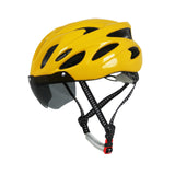 Maxbell Bike Helmet for Adults for Men Women Portable Fit Head Circumference 54-62cm Yellow