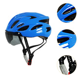 Maxbell Bike Helmet for Adults for Men Women Portable Fit Head Circumference 54-62cm Blue
