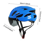 Maxbell Bike Helmet for Adults for Men Women Portable Fit Head Circumference 54-62cm Blue
