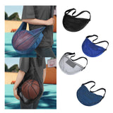 Maxbell Basketball Carrier Bag Carrying with Pocket Ball Bag Mesh for Soccer Outdoor Black