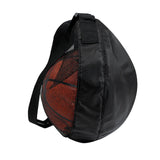 Maxbell Basketball Carrier Bag Carrying with Pocket Ball Bag Mesh for Soccer Outdoor Black