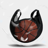 Maxbell Basketball Carrier Bag Carrying with Pocket Ball Bag Mesh for Soccer Outdoor Black