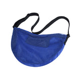 Maxbell Basketball Carrier Bag Carrying with Pocket Ball Bag Mesh for Soccer Outdoor Blue