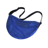 Maxbell Basketball Carrier Bag Carrying with Pocket Ball Bag Mesh for Soccer Outdoor Blue