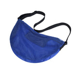 Maxbell Basketball Carrier Bag Carrying with Pocket Ball Bag Mesh for Soccer Outdoor Blue