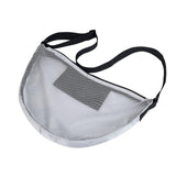 Maxbell Basketball Carrier Bag Carrying with Pocket Ball Bag Mesh for Soccer Outdoor Silver Gray