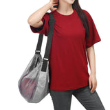 Maxbell Basketball Carrier Bag Carrying with Pocket Ball Bag Mesh for Soccer Outdoor Silver Gray