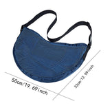 Maxbell Basketball Carrier Bag Carrying with Pocket Ball Bag Mesh for Soccer Outdoor Navy