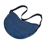 Maxbell Basketball Carrier Bag Carrying with Pocket Ball Bag Mesh for Soccer Outdoor Navy