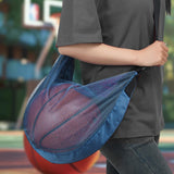 Maxbell Basketball Carrier Bag Carrying with Pocket Ball Bag Mesh for Soccer Outdoor Navy