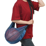 Maxbell Basketball Carrier Bag Carrying with Pocket Ball Bag Mesh for Soccer Outdoor Navy
