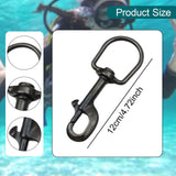 Maxbell Swivel Eye Bolt Snap Hook Scuba Diving Clip for Clothesline Boat Anchor Rope 120mm
