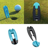 Maxbell Golf Tee Height Tool Portable Improved Accuracy and Consistency Training Help Blue
