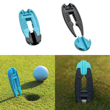 Maxbell Golf Tee Height Tool Portable Improved Accuracy and Consistency Training Help Blue