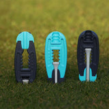 Maxbell Golf Tee Height Tool Portable Improved Accuracy and Consistency Training Help Blue