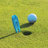 Maxbell Golf Tee Height Tool Portable Improved Accuracy and Consistency Training Help Blue