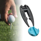 Maxbell Golf Tee Height Tool Portable Improved Accuracy and Consistency Training Help Black