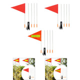 Maxbell Bike Safety Flag with Pole Tent for Safety for Chairwheels Golf Cart Outdoor 37cm