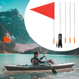 Maxbell Bike Safety Flag with Pole Tent for Safety for Chairwheels Golf Cart Outdoor 37cm