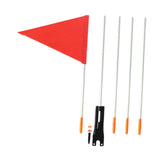 Maxbell Bike Safety Flag with Pole Tent for Safety for Chairwheels Golf Cart Outdoor 37cm